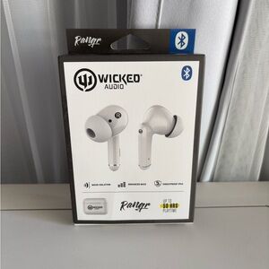 Wicked Audio White Earbud Headphones